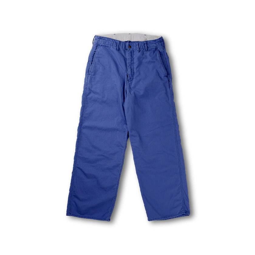 【2027SS】1156-2 Vat Dye Herringbone Twill Wide Pants