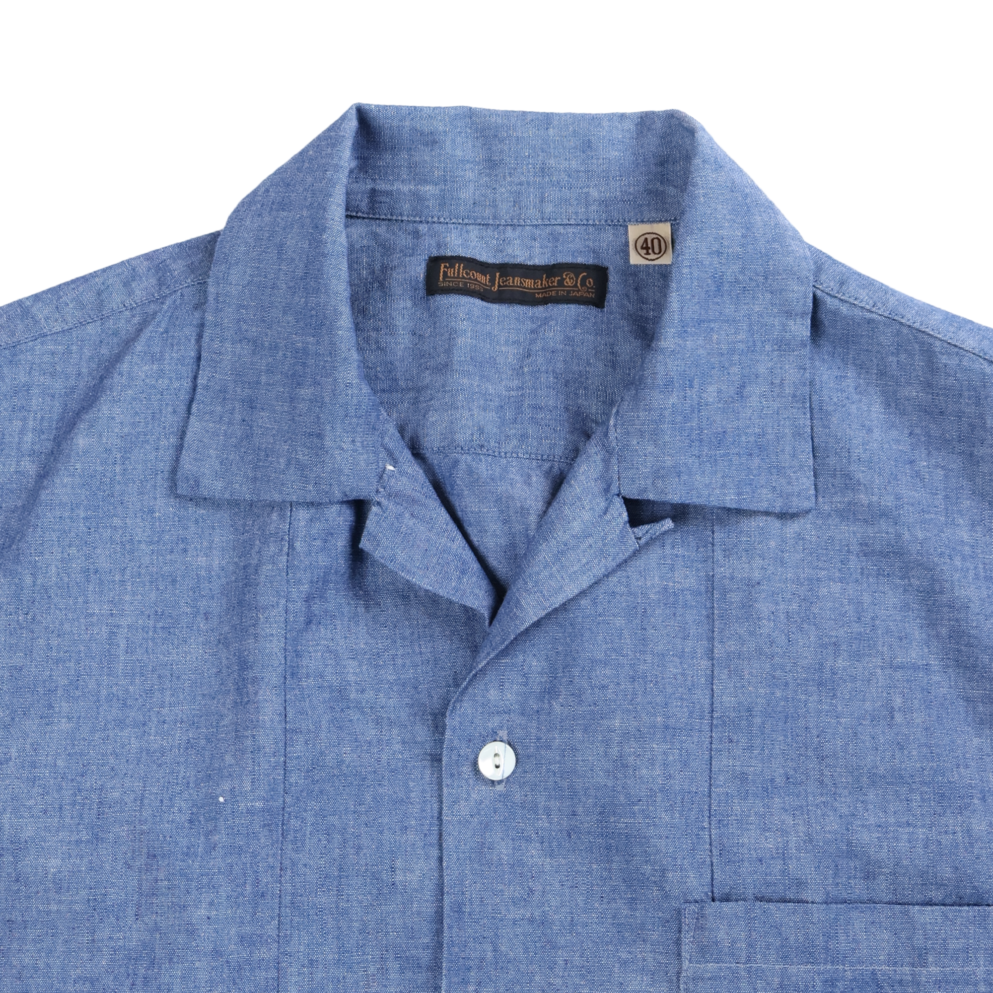 【2027SS】4107-1 Chambray Open Collar S/S Shirt
