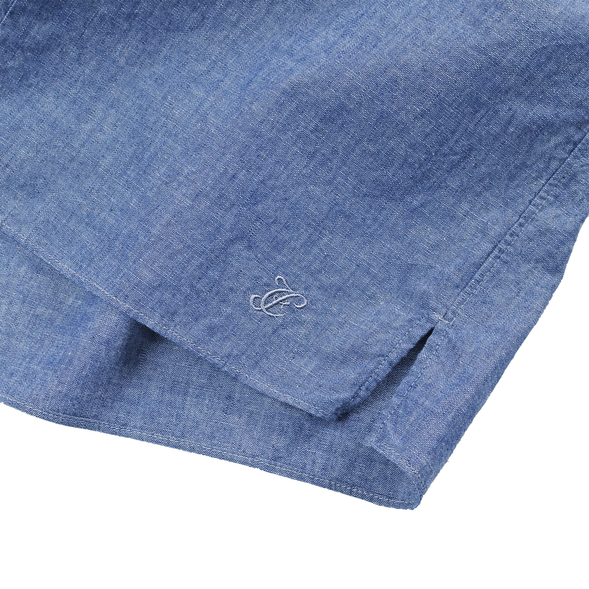 【2027SS】4107-1 Chambray Open Collar S/S Shirt