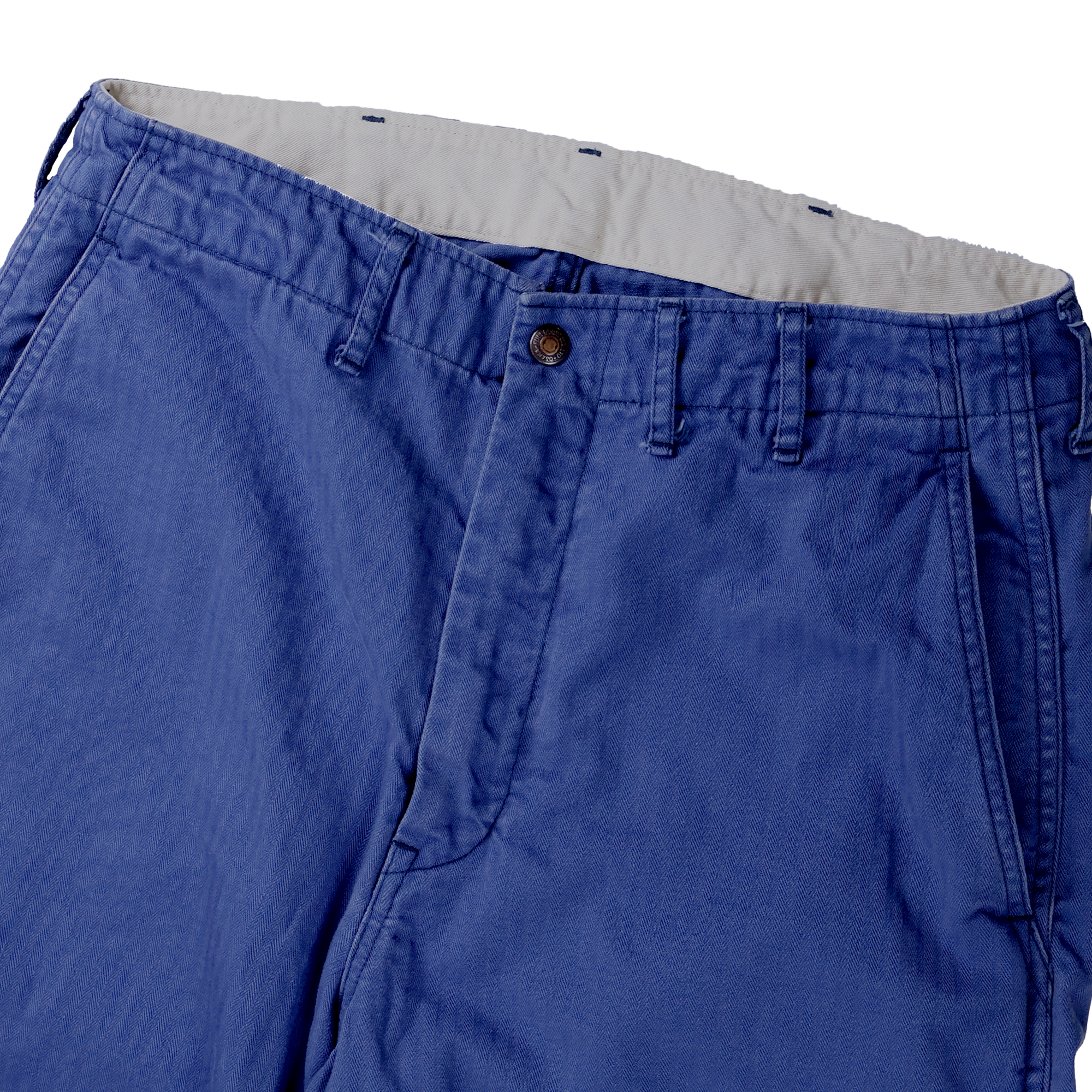 【2027SS】1156-2 Vat Dye Herringbone Twill Wide Pants