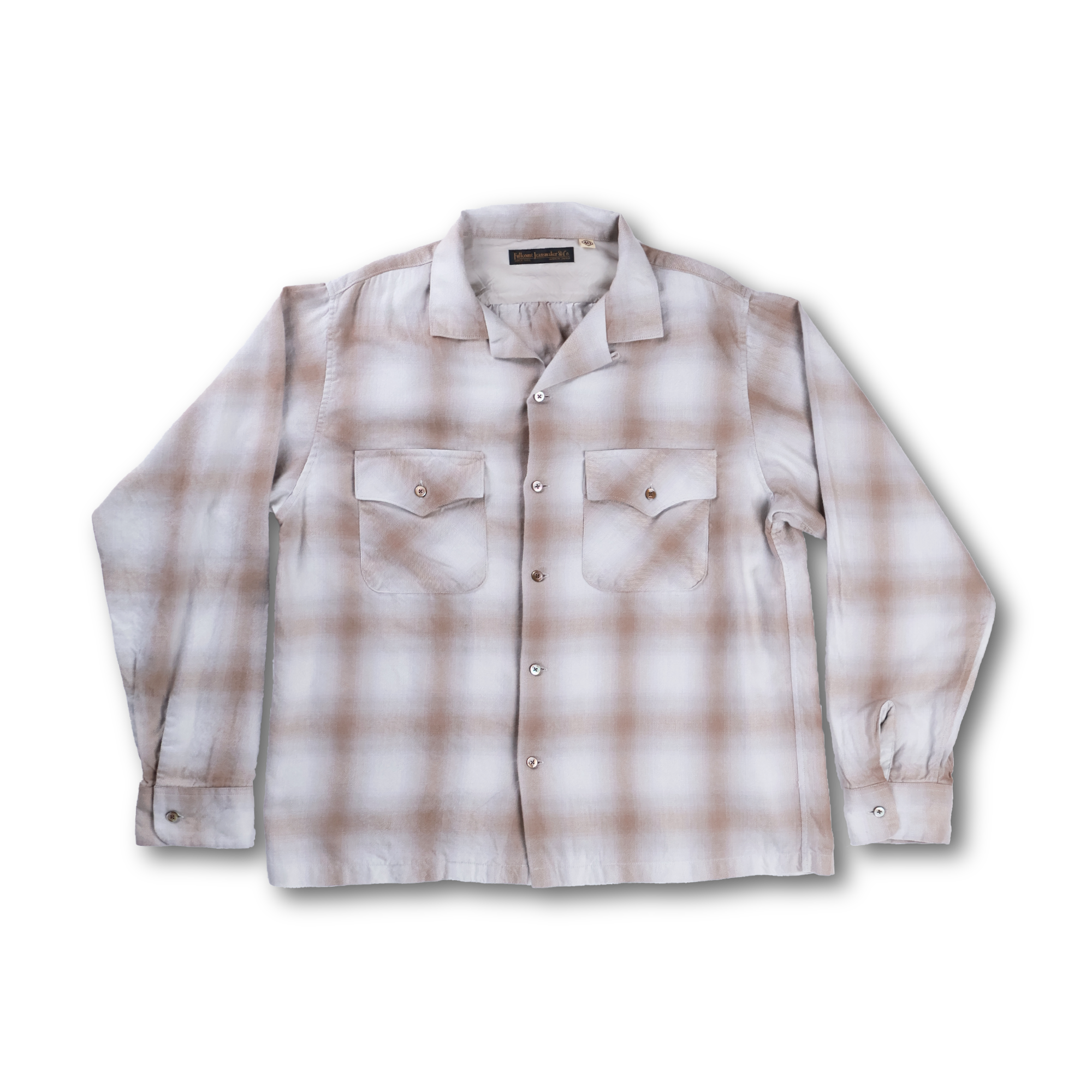 【2027SS】4108-3 Cotton Ombre Open Collar Shirt