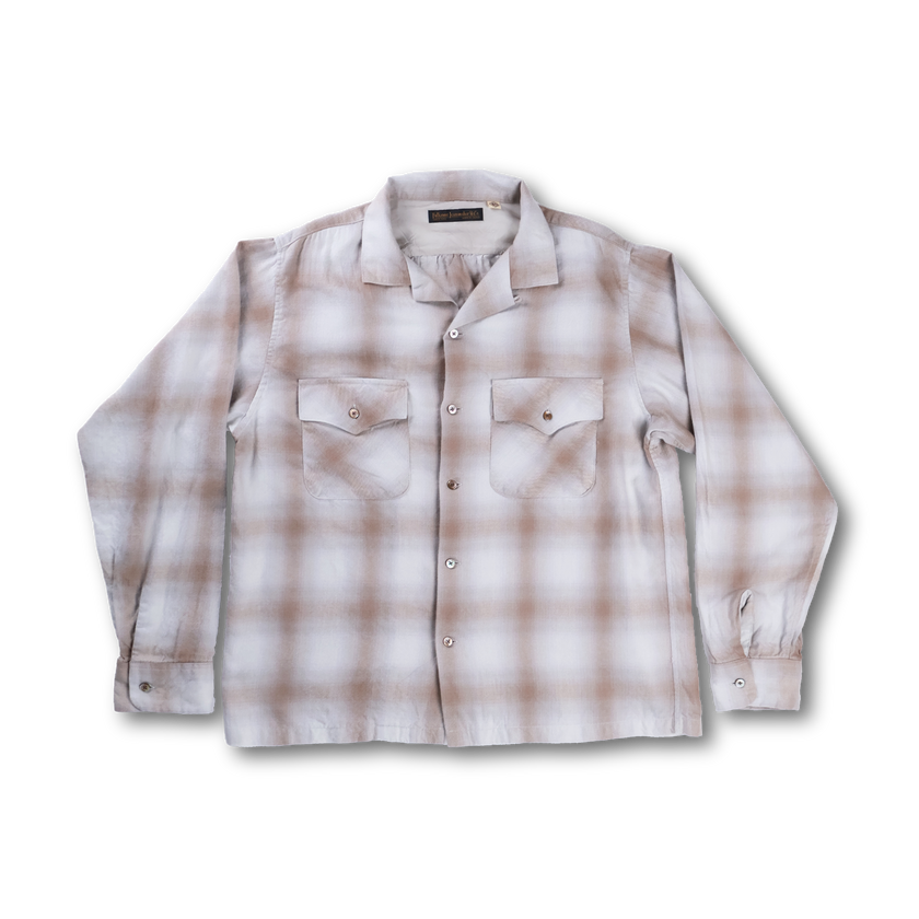 【2027SS】4108-3 Cotton Ombre Open Collar Shirt