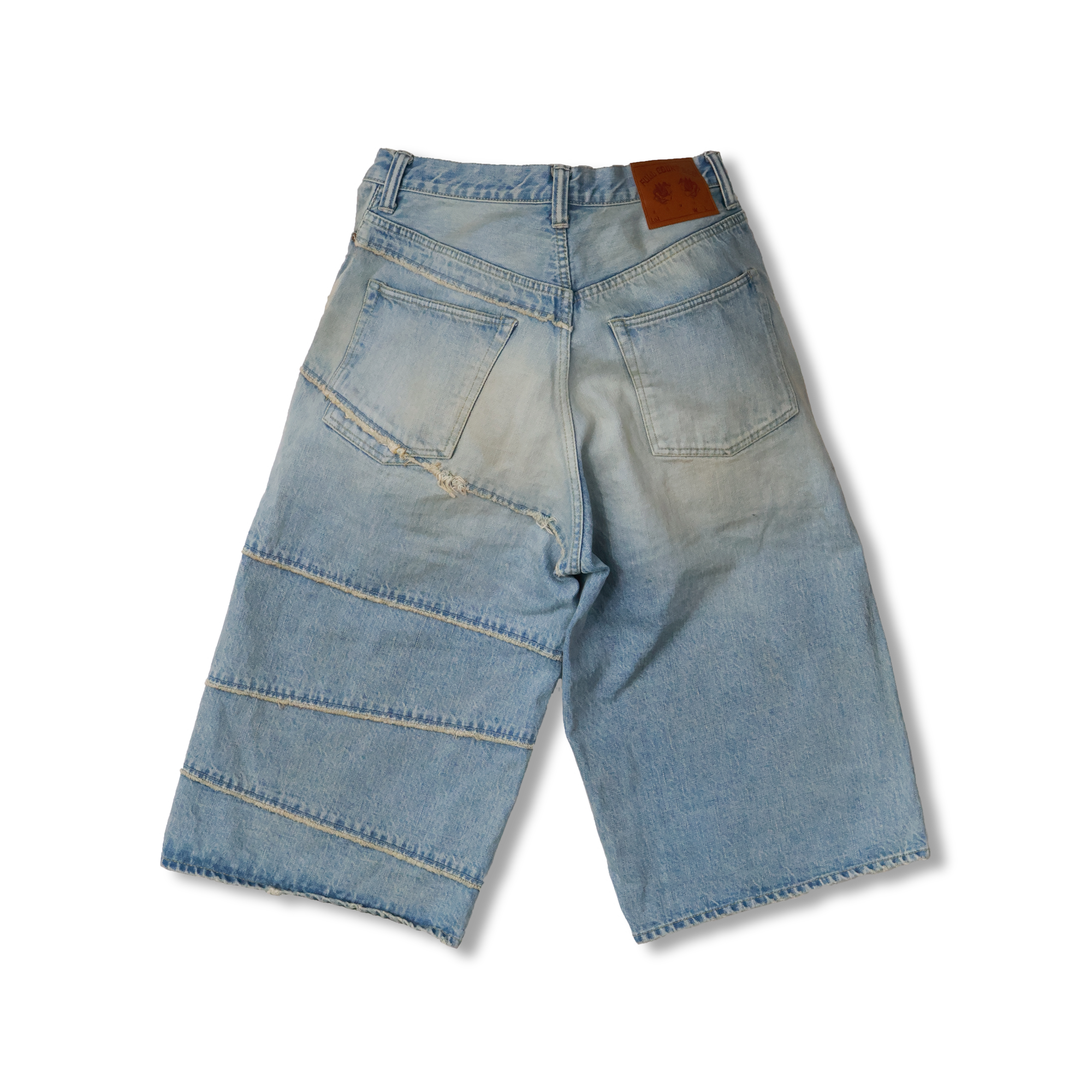 【2025SS】G14FC102 Switching Denim Wide Bermuda Pants (KAMIYA Collaboration)