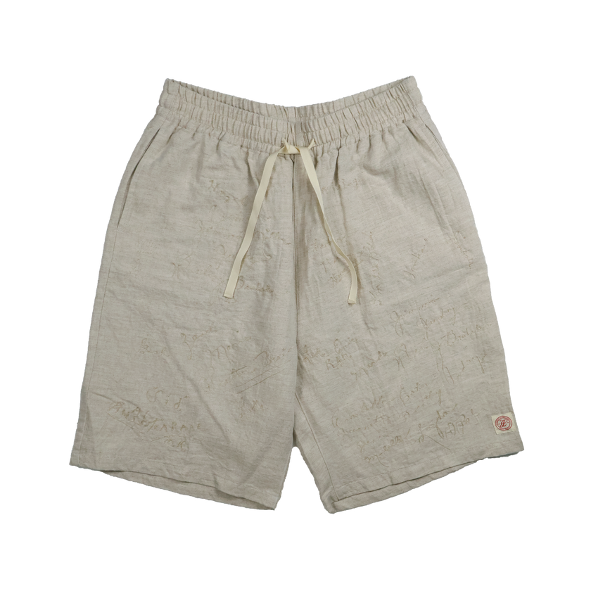 【2026SS】1143-1 Embroidery Signature Resort Shorts