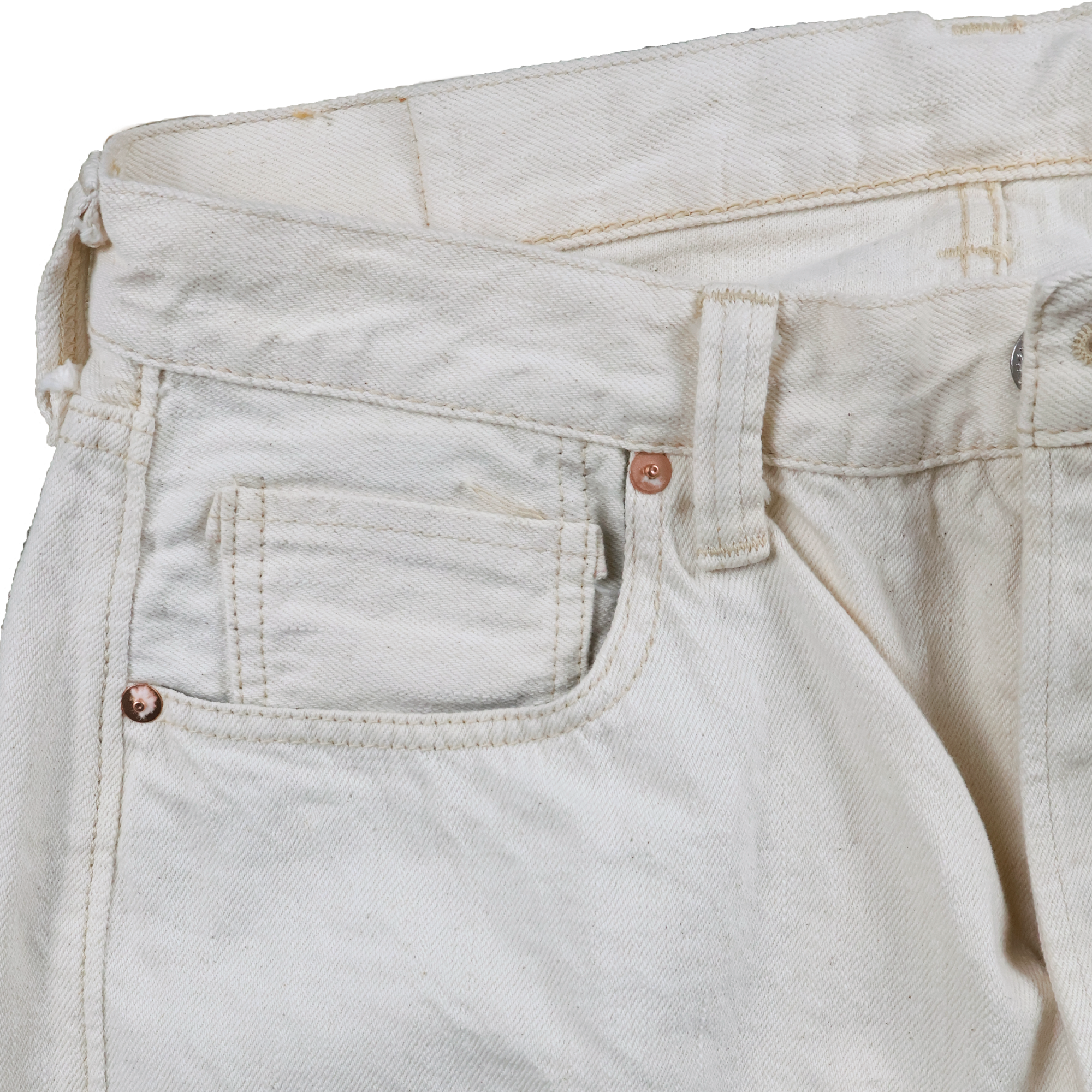 【2026SS】S0105ECSSW WWII Model 11.5oz Ecru Denim Pants (One Wash)