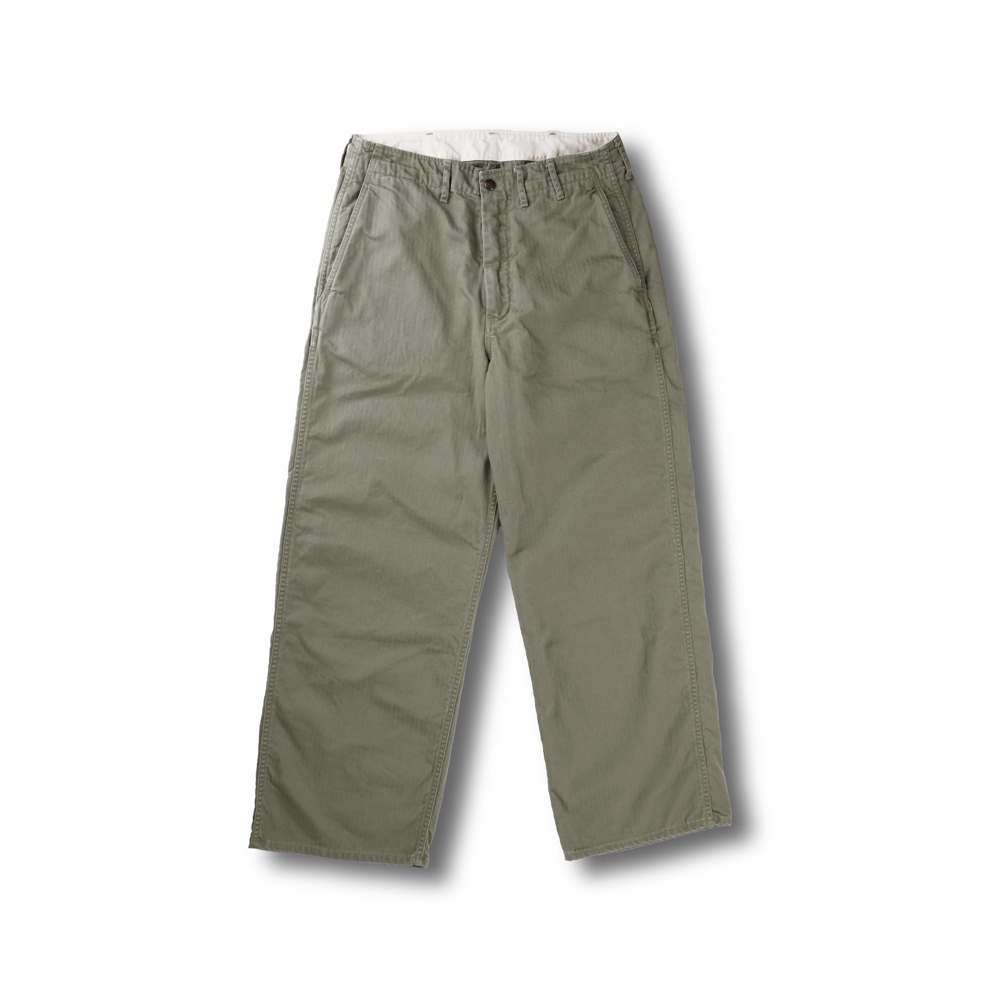 【2027SS】1156-2 Vat Dye Herringbone Twill Wide Pants