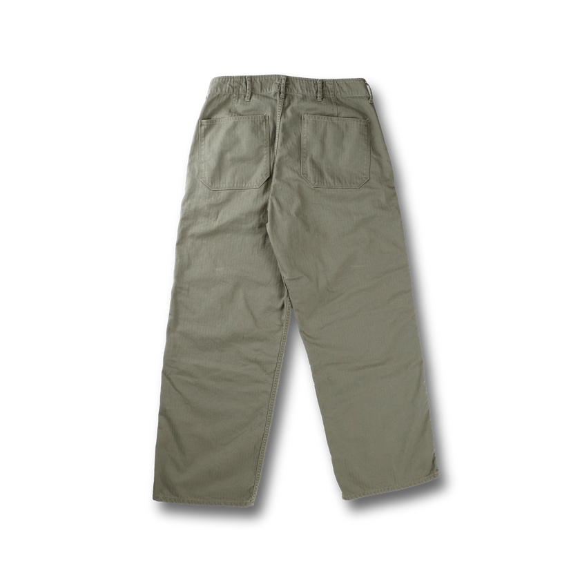 【2027SS】1156-2 Vat Dye Herringbone Twill Wide Pants