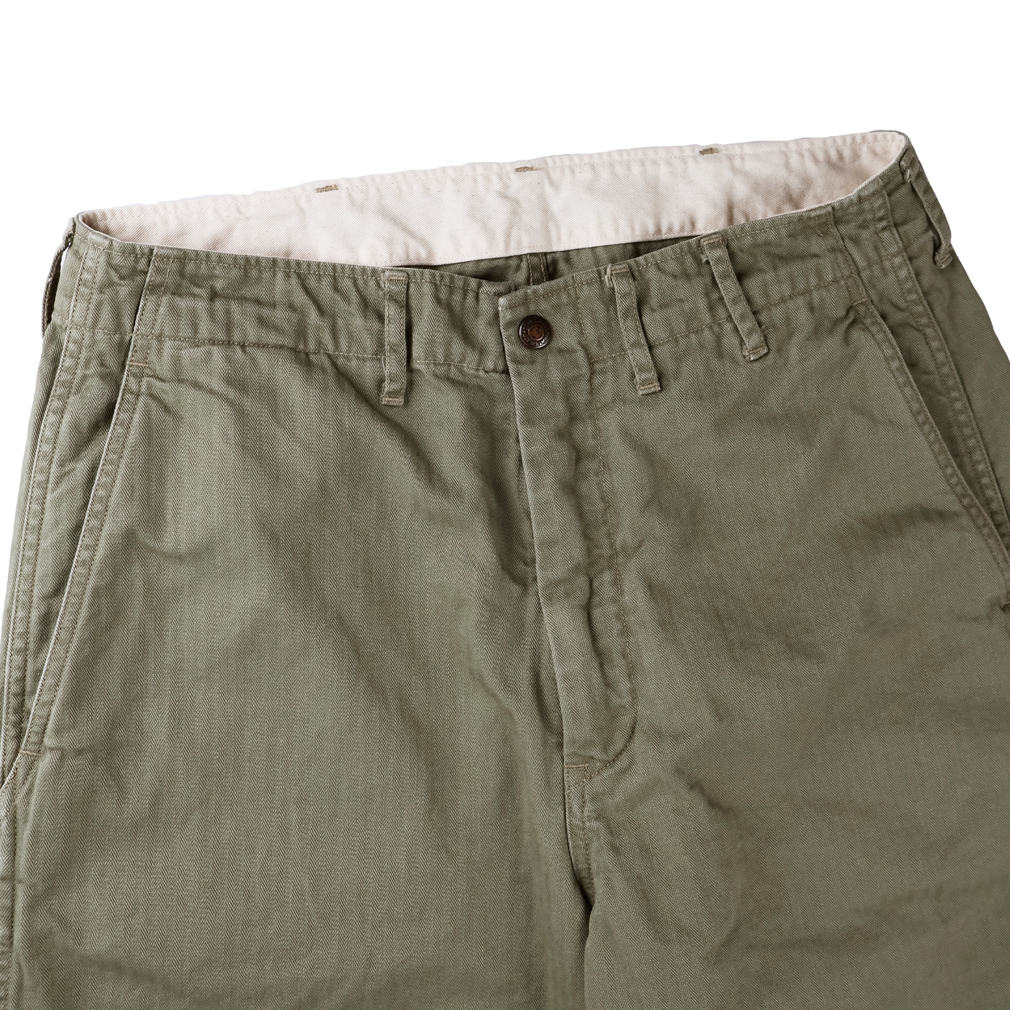【2027SS】1156-2 Vat Dye Herringbone Twill Wide Pants