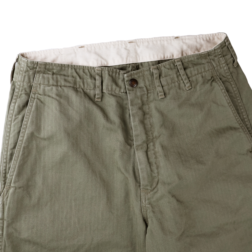 【2027SS】1156-2 Vat Dye Herringbone Twill Wide Pants