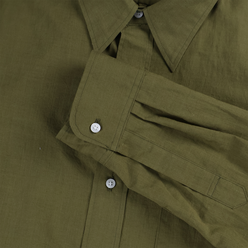 【2027SS】4110-1 Cotton Linen Dress Shirt