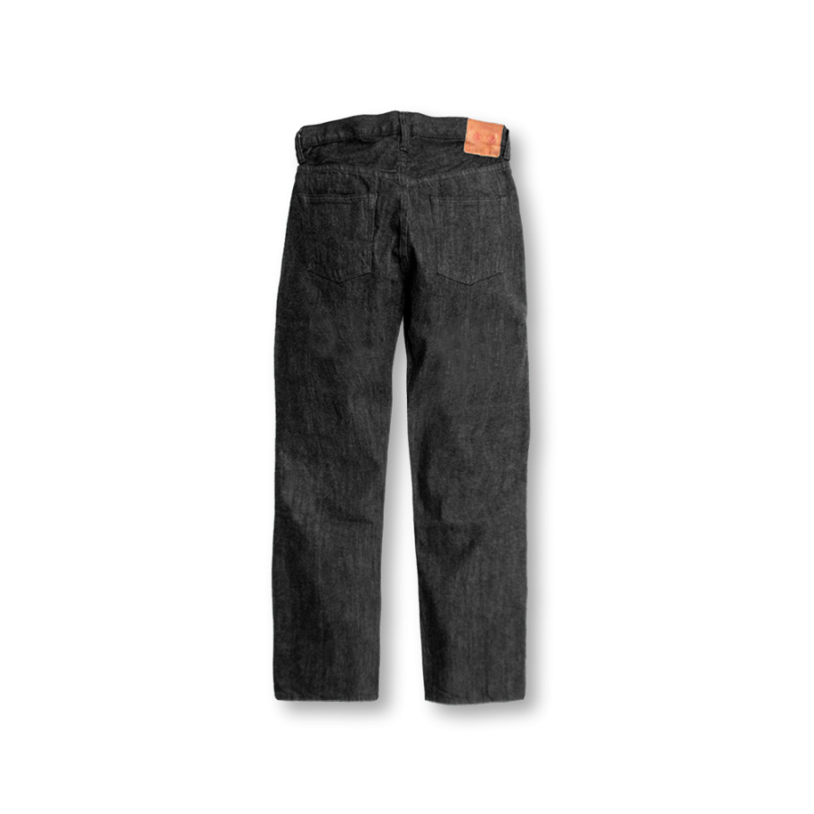 0105BK Wide Black Selvedge Denim【一部予約商品】