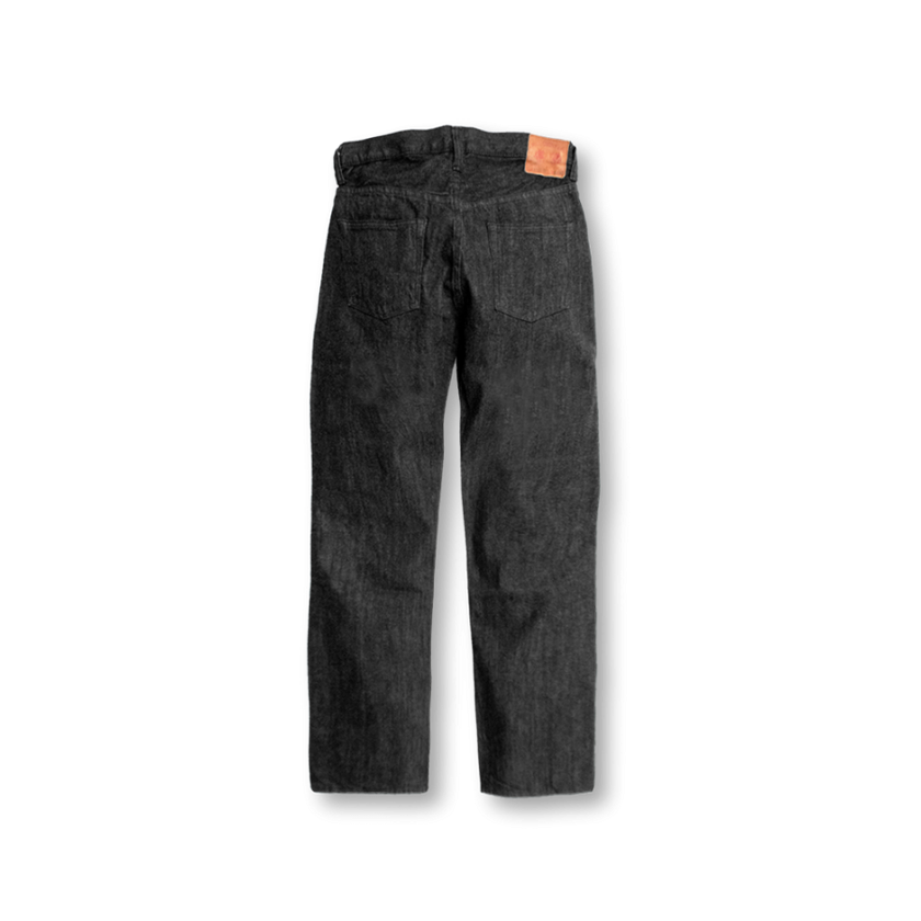 0105BK Wide Black Selvedge Denim【一部予約商品】