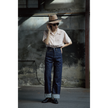 0107 Womens Wide Straight Monroe Denim