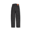 0107BK Womens Wide Straight “Monroe” Black Deniｍ