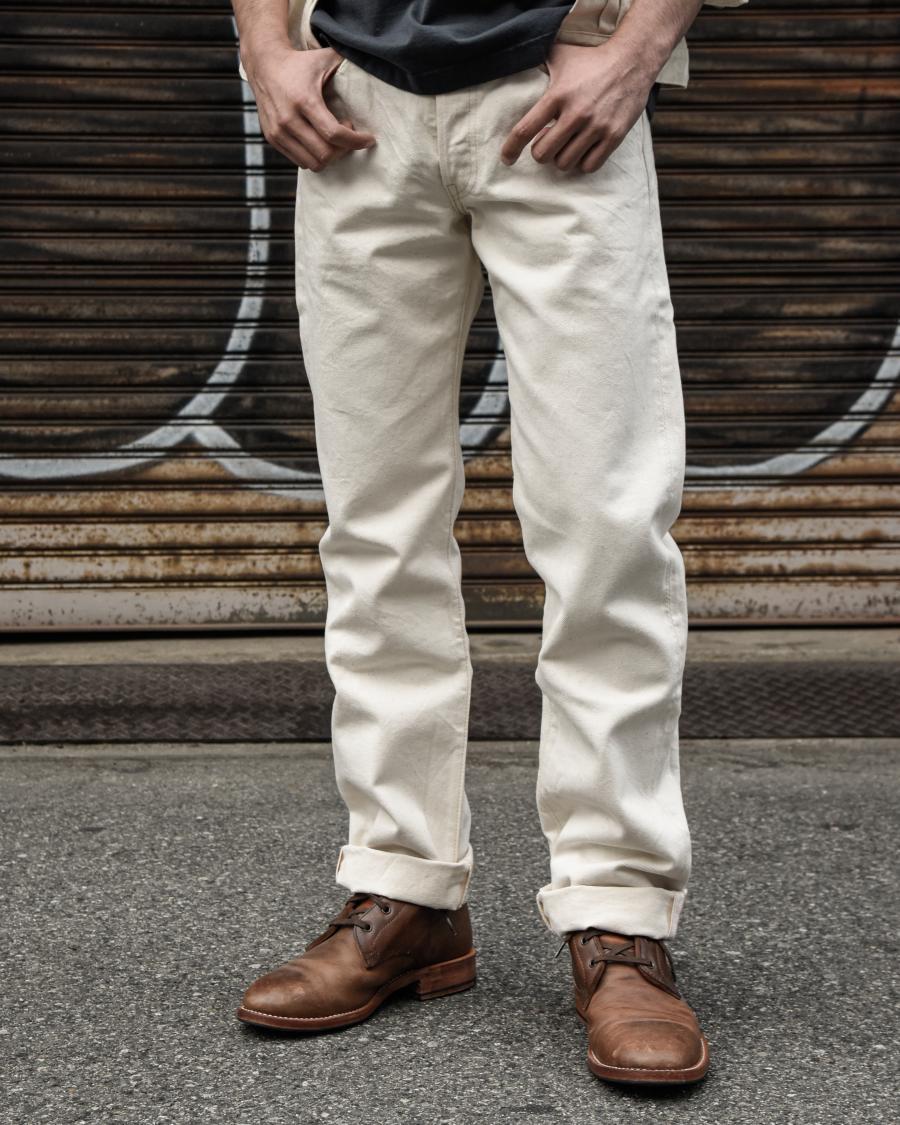 1108EC Slim Straight Ecru Selvedge Denim