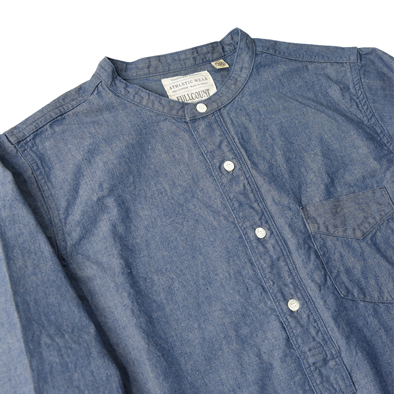 4900-21　Stand Collar Chambray Shirt