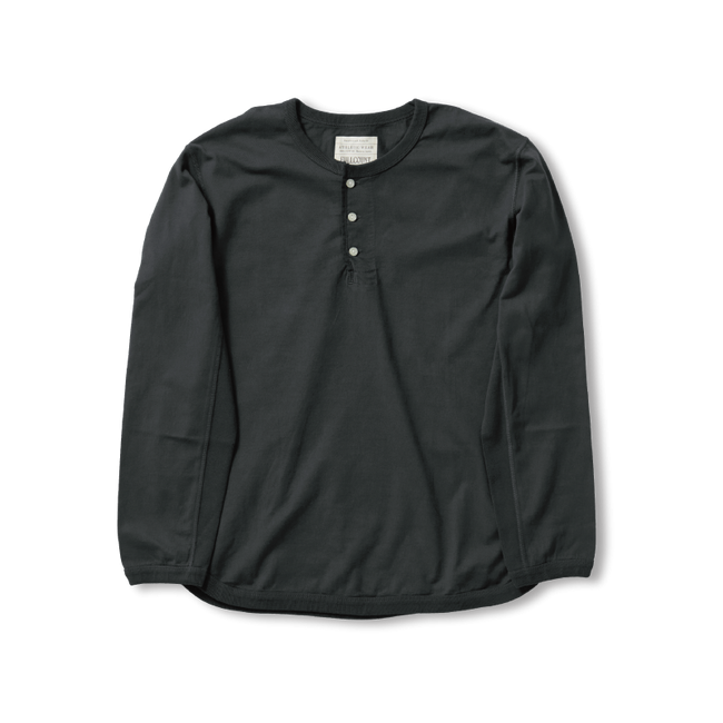 5222LH Flat Seam Heavyweight Longsleeve Henley T Shirt