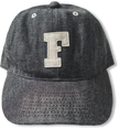 6843 6 Panel Denim Baseball ’F’ Cap
